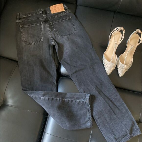 JW ANDERSON X UNIQLO BLACK STRAIGHT LEG JEANS - Picture 5 of 7